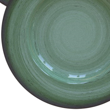 Jogo de Pratos Tramontina Rústico Verde em Porcelana Decorada 12 Peças 96989001