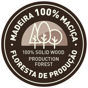 Painel Tramontina Modulare em Madeira Pinus com Acabamento Natural CC 800x400x18 mm 91150084