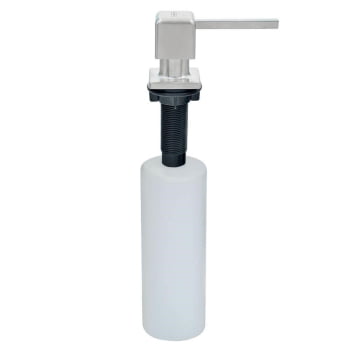 Dosador de Sabão Square Tramontina em Aço Inox com Recipiente Plástico 500 ml 94517006