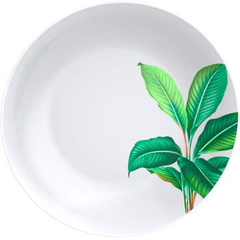 12 Pratos Fundo Tramontina Graziela em Porcelana Decorada 21 cm 96011510