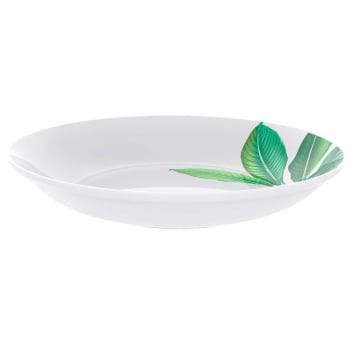 12 Pratos Fundo Tramontina Graziela em Porcelana Decorada 21 cm 96011510