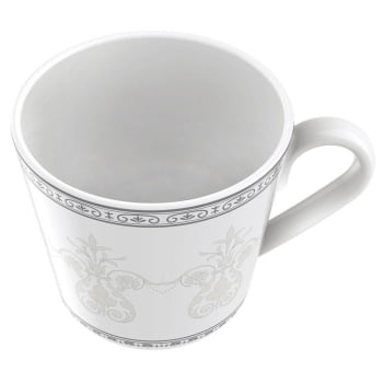 12 Xícaras de Chá Tramontina Gabrielle em Porcelana Decorada 185 ml 96011021