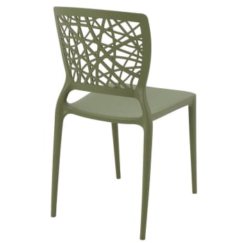 Cadeira Tramontina Joana em Polipropileno e Fibra de Vidro Verde Oliva 92058027