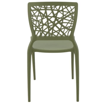 Cadeira Tramontina Joana em Polipropileno e Fibra de Vidro Verde Oliva 92058027