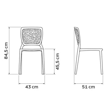 Conjunto 4 Cadeiras Tramontina Joana em Polipropileno e Fibra de Vidro Verde Oliva 92058027