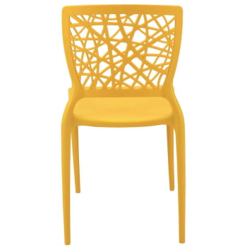 Cadeira Tramontina Joana em Polipropileno e Fibra de Vidro Amarelo 92058000