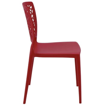 Cadeira Tramontina Joana em Polipropileno e Fibra de Vidro Vermelho 92058040