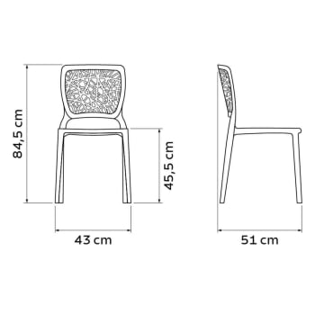 Cadeira Tramontina Joana em Polipropileno e Fibra de Vidro Terracota 92058242