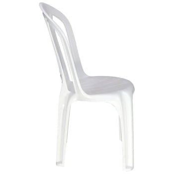 Cadeira Bistrô Tramontina Atlântida Em Polipropileno Branco 52x44 Cm 92013010