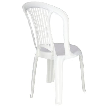 Cadeira Bistrô Tramontina Atlântida Em Polipropileno Branco 52x44 Cm 92013010