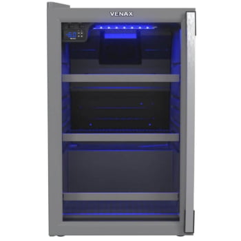 Cervejeira Venax Blue Light 100L Porta Invertida Cinza 127V 21206