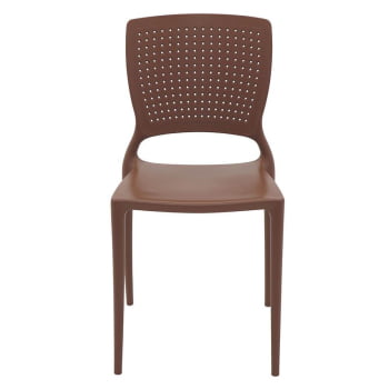 Cadeira Tramontina Safira em Polipropileno e Fibra de Vidro Terracota 92048242