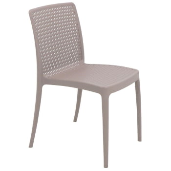 Kit 4 Cadeiras Tramontina Isabelle em Polipropileno e Fibra de Vidro Camurça 92150210