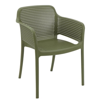 Cadeira Tramontina Gabriela em Polipropileno e Fibra de Vidro Verde Oliva 92151027