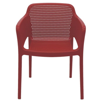 Cadeira Tramontina Gabriela Em Polipropileno E Fibra De Vidro Vermelho 92151040