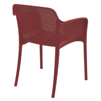 Kit 4 Cadeiras Tramontina Gabriela Em Polipropileno E Fibra De Vidro Vermelho 92151040
