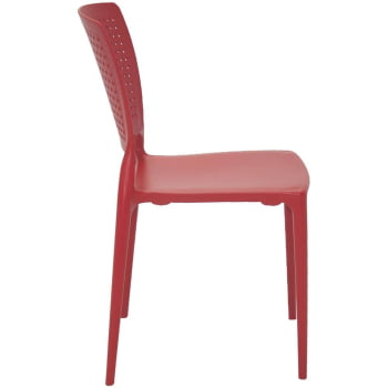 Cadeira Tramontina Safira em Polipropileno e Fibra de Vidro Vermelho 92048040
