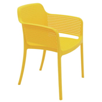 Cadeira Tramontina Gabriela em Polipropileno e Fibra de Vidro Amarelo 92151000