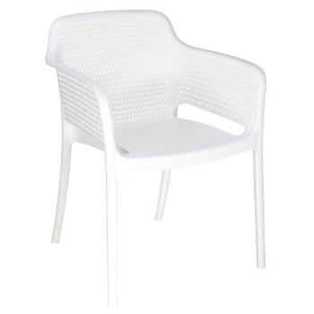 Kit 4 Cadeiras Tramontina Gabriela em Polipropileno e Fibra de Vidro Branco 92151010