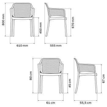 Cadeira Tramontina Gabriela em Polipropileno e Fibra de Vidro Branco 92151010