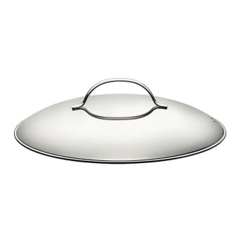 Rechaud Tramontina Allegra em Aço Inox Fundo Triplo com Fogareiro e Tampa de Inox 7,8 L 65650680