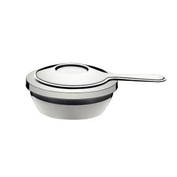 Rechaud Tramontina Allegra em Aço Inox Fundo Triplo com Fogareiro e Tampa de Inox 7,8 L 65650680