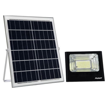 Refletor LED Branco Frio Solare Avant 60W 6500K com Placa Solar - CÓD 963031301