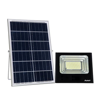 Refletor LED Branco Frio Solare Avant 100W 6500K com Placa Solar - CÓD 963041300