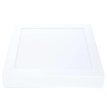 Painel Quadrado LED Branco Frio 18W 6500K Avant de Sobrepor Bivolt 22x22 - cód 768101372