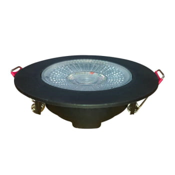 Spot Authentic LED Redondo de Embutir Avant Amarelo com Corpo Preto Fosco 5w 3000k - Cód 865251375