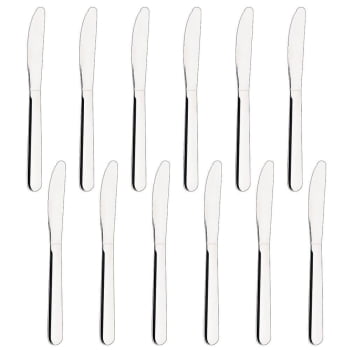 Faca para Sobremesa Tramontina Malibu em Aço Inox 3" 12 Peças 23734003 Faca para Sobremesa Tramontina Malibu em Aço Inox 3" 12 Peças 23734003