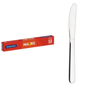 Faca para Sobremesa Tramontina Malibu em Aço Inox 3" 12 Peças 23734003