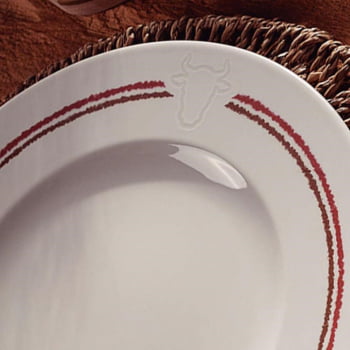 Kit Prato Raso Tramontina Churrasco Classic em Porcelana 28 cm 06 Peças 96950278
