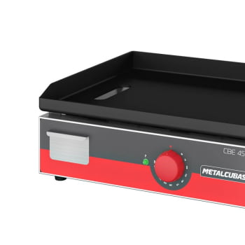 Chapa Bifeiteira Elétrica Light Metalcubas CBE450L Área 45X45cm 220V Chapa 5mm Inox MTC0090(23428)