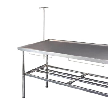 Mesa Pet Imeca 190x70cm Com Grade Pingadeira E Dreno Inox 430 Desmontável 7235