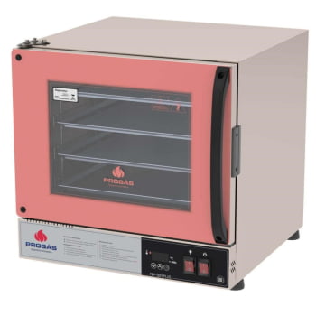 Forno Turbo Elétrico Progás PRP-004 Plus Fast Oven Digital Cor Rosa Com 4 Esteiras 220V P42839