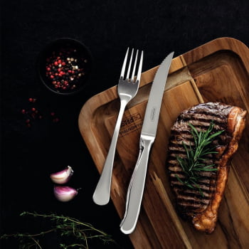 Jogo para Churrasco Tramontina Zurique em Aço Inox Facas Jumbo Fio Serrilhado Alto Brilho 12 Peças 6