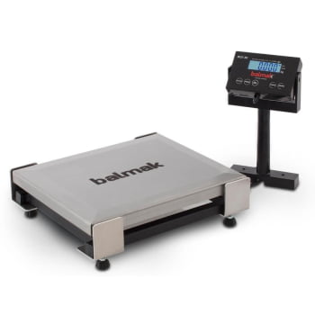 Balança Digital Balmak Check-Out BCK-30PB Perfil Baixo 30Kg Para Frente De Caixa Inox Usb E Serial