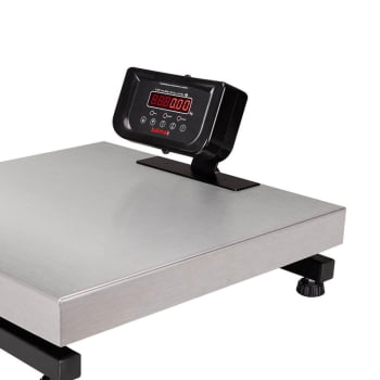 Balança Digital De Plataforma Balmak K-300IB-3/S Standard Inox 50x50cm 300kg Remoto Com Bateria