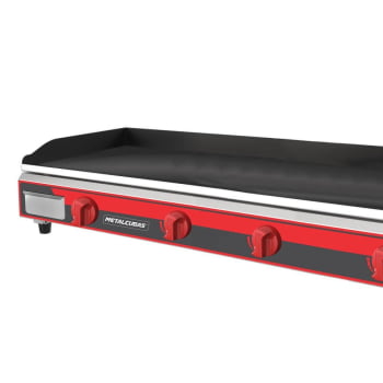 Chapa Bifeteira Profissional A Gás Metalcubas CBG1500 PRO 9,5mm 150x52,5cm Inox 12030G(10356)