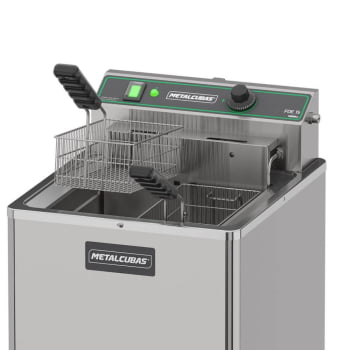 Fritador Industrial Zona Fria de Óleo Elétrico FOE15 P Metalcubas 8000W 220V 15 Litros - MTC0080(232