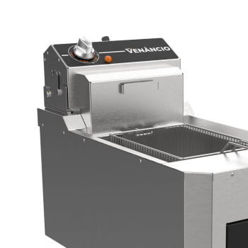 Fritador Industrial Elétrico Venâncio VFO15E-ME De Mesa 8 Litros Óleo 127V Inox 36413