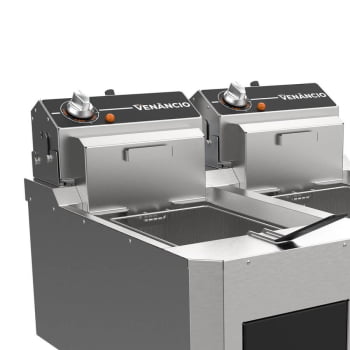 Fritador Industrial Elétrico Venâncio VFO30E-ME De Mesa 16 Litros Óleo 127V Inox 