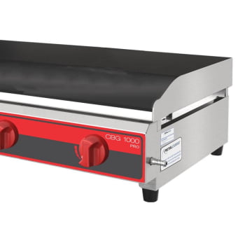 Chapa Bifeteira Profissional A Gás Metalcubas CBG 1000 PRO 9,5mm Área 100x52,5cm 12030G(10348)