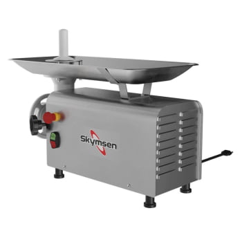 Picador E Moedor De Carnes Skymsen PS-10 Inox 220V Boca 10 0,5 HP-CV 500W 526584