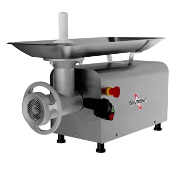 Picador E Moedor De Carnes Skymsen PS-22 220V Inox Boca 22 1,5 HP-CV 1.104W 524620