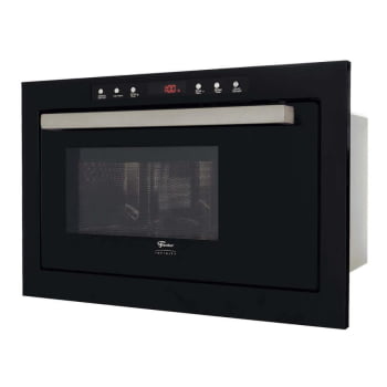 Kit Forno Elétrico Fischer Infinity Embutir 50L 5 Funções + Micro-ondas Infinity 25L Preto 220V