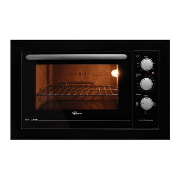 Forno Elétrico Fischer Fit Line Embutir 48L Preto 220V Autolimpante 34493(95482)