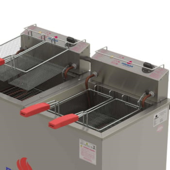 Fritador Água E Óleo Progás PR-200 E Style Fritador Fry Fritter 220V 36L Inox 4 Cestos P39421