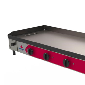 Chapa Bifeteira A Gás Progás PR-1200G STYLE 6,3mm Para Lanches Em Aço Inox Escovado P28704
